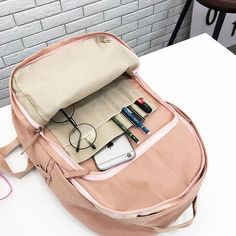 Harajuku Kawaii High Quality Waterproof School Bags and Backpacks · KoKo Fashion · Online Store Powered by Storenvy Suede Cardigan, Puppy Supplies, Practical Bag, Online Fashion Stores, Black Backpack, Leather Coat, Womens Backpack, Pink Grey, Fashion Inspiration