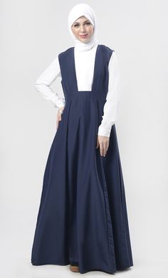 Unique Style Abaya With Inner Shirt - EastEssence.com Long Sleeve Abaya For Work, Solid Color Long Sleeve Abaya For Work, Solid Long Sleeve Abaya For Work, Modest Long Sleeve Abaya For Work, Spring Workwear Abaya, Modest Workwear Abaya In Solid Color, Modest Solid Color Workwear Abaya, Modest Workwear Abaya, Casual Solid Color Abaya For Spring