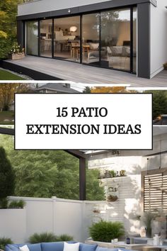 15 ideas for extending your patio with modern designs and lush landscaping Backyard Porch Extension Ideas, Small Patio Extension Ideas, Diy Patio Extension Ideas, Back Patio Extension Ideas, Patio Addition Ideas, Extended Patio Ideas Backyards, Patio Extension Ideas On A Budget, Patio Enclosure Ideas On A Budget