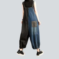 Take a trip down memory lane with our checkered pocket women's denim dungaree from the 2023 Spring-Summer Collection! This y2k-inspired masterpiece is the perfect mix of nostalgia and trendy fashion. with its signature baggy fit. an eye-catching pieced-together design. and delicate suspenders closure.Why You'll Fall In LoveThis denim jumpsuit is a ageless tribute to the legendary modern sense of the new-millennium. Its sanded finish and painted prints add a touch of nonconformist allure. while i Summer Jumpsuits And Rompers With Patch Pockets, Summer Denim Blue Overalls With Side Pockets, Baggy Cotton Overalls With Side Pockets, Summer Overalls With Patch Pockets, Summer Cotton Denim Jumpsuit With Patchwork, Summer Denim Overalls With Side Pockets, Black Jeans Overall For Summer, Black Summer Overalls Jeans, Casual Denim Overalls With Patchwork