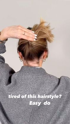 Messy Buns, Daily Hairstyles, Easy Hair, Old Money Style, Spring Hairstyles, Quick Hairstyles