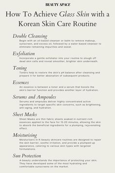 Achieve glass skin with this step-by-step Korean skincare routine designed for smooth, radiant results. Learn how to layer your favorite Korean skincare products and follow key steps for a clear, poreless, light-reflecting complexion that radiates health and hydration. Perfect for anyone looking to embrace this global skin care trend. Oil Based Cleanser, Double Cleansing, Korean Skincare Routine, Skincare Review, Gentle Exfoliator, Skin Care Solutions