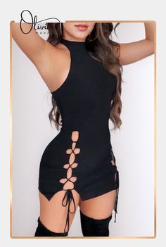 Step into sophistication with the Olivia Mark Lace Up Sleeveless Cutout Bodycon Dress! 🌹 A daring yet elegant choice for any occasion, this dress features a flattering fit, intricate lace detailing, and strategic cutouts that accentuate your curves. 🌟 Perfect for a night out or a day of glamour, this dress is a must-have addition to your wardrobe. 💃 Shop now and make a statement wherever you go! #Fashionista #OliviaMark #LaceUpDress #BodyconDress #Glamorous #ShopNow 🛍️ Laceup Dress, Cutout Bodycon Dress, Style Dresses, Dress Collection, Night Out, Fashion Dresses, Bodycon Dress