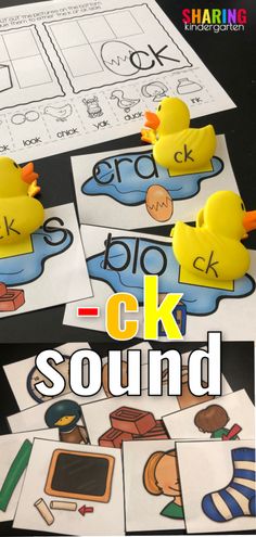 the letter k is for duck sound and printable activities to practice phonicic skills