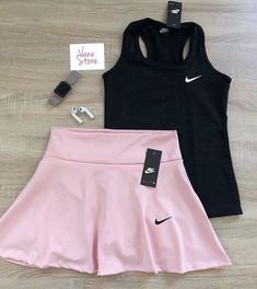 Exercise Fits, Mode Tennis, Pink Collage, Nike Tennis Skirt, Birthday Things, Tennis Outfits, Wishlist Ideas, Sports Clothes, Fitness Wear Outfits