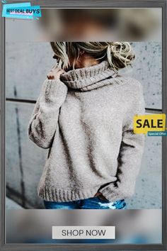 Women's Temperament Commute Fashion Turtleneck Long-sleeved Pullover Knitted Sweater Elegant Sweater, Knitted Pullover Sweaters, Knitted Sweater, Knitted Sweaters, Sweaters For Women, Turtle Neck, Shop Now, Womens Tops, My Style