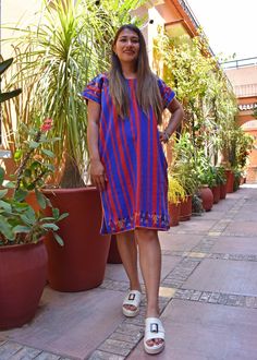 PLEASE READ ALL THE LISTING  CONTACT US AT https://www.instagram.com/leatherhandsmx/ TO GET A 10% OFF PRE ORDER DRESS, TAKES 2 MONTHS TO BE MADE CONSIDER THIS INFORMATION BEFORE PURCHASE  Hand made dress made in Oaxaca with the ancestral method backstrap loom   Elaboration time: 1-2 months  Measures:  Lenght : 99 cm / 38.97 inches  Width: 61   cm / 23.55 inches   Using the backstrap loom, a weaver can produce fabric with a plain weave. Most simply, this is an over-under-over-under pattern. DOES Multicolor Boho Dress With Short Sleeves For Festivals, Multicolor Short Sleeve Boho Dress For Festival, Bohemian Mini Dress With Short Sleeves, Bohemian Short Sleeve Mini Dress For Beach, Traditional Mini Dress For Summer, Traditional Mini Summer Dress, Traditional Mini Length Summer Dress, Bohemian Embroidered Mini Dress For Summer, Free Size Bohemian Purple Dress