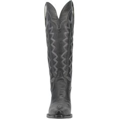 Take your standards to the next level with the Dingo 1989 High Cotton Boot. This boot has it all: the classic western stitching and body, but with a chic twist. The fashion snip toe, 16-inch height and 3” heel brings this boot and any outfit you pair it with to the highest degree. Fitted Black Heeled Boots For Ranch, Classic Fitted Heeled Boots With Snip Toe, Fitted Black Heeled Boots For Western-themed Events, Classic Fitted Heeled Boots For Rodeo, Western Black Knee-high Boots With Reinforced Heel, Western Style Black Knee-high Boots With Reinforced Heel, Black Western Knee-high Boots With Reinforced Heel, Black Knee-high Heeled Boots For Western-themed Events, Classic Moto Boots With Snip Toe For Rodeo