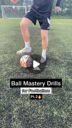 ElevatePerformance on Instagram: "Ball Mastery Drills for Footballers pt.2🔥

Here’s another batch of ball mastery skills for footballers to master! Performing ball mastery exercises can be one of the most effective ways of improving your ball control and ball manipulation in tight spaces! So they’re definitely worth trying out, even if it’s only for 10-20 mins a day!⏰

The other advantage to using ball mastery exercises, is that they can be performed anywhere from a football field, a small patch of grass, or even in your own home!🏠 This is great because it means you can practice from anywhere, no matter your circumstances🙌🏻

#football #footballtraining #soccertraining #footballdrills #soccerdrills #ballmastery #ballmasterydrills #ballcontrol" Football Training, Football Field, A Football, Improve Yourself, Matter