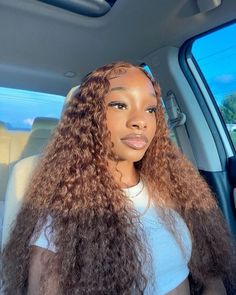 Curly Brown Lace Front Wig, Brown Lacefront Wig, Brown Deep Wave Wig Hairstyles, Brown Curly Lace Front Wig, Light Brown Water Wave Wig, Brown Curly Wigs For Black Women, Chocolate Brown Deep Wave Wig, Brown Wig Styles, Wig Hairstyles Brown