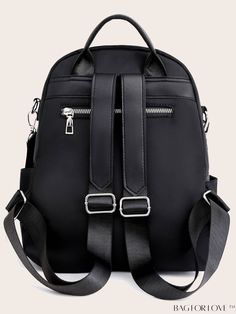 BagForLove - Versatile Chain Accented Backpack: The Perfect Fusion of Style and Function Product Description Color Black Strap Type Adjustable Details Chain Composition 100% Polyester Bag Size Medium Pattern Type Plain Material Polyester Style Unisex Size Chart INCH CM Handle Height Strap Length Bag Height Bag Width Bag Length 2 inch 31.5 inch 11.8 inch 4.7 inch 10.2 inch Handle Height Strap Length Bag Height Bag Width Bag Length 5 cm 80 cm 30 cm 12 cm 26 cm Details Pictures Similar Products h2 Black Anti-theft Shoulder Bag, Bags Backpacks, Outdoor Travel, Bag Lady, Backpacks, Chain, Black