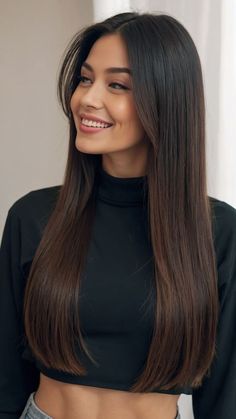 Long Straight Hair With Curtain Bangs Round Face, Straight Cut Hair With Curtain Bangs, Haircuts Curtain Bangs Layers, Curtain Bangs Straight Long Hair, Haircut 2024 Long Hair, Straight Cut With Curtain Bangs, Long Curtain Bangs Hairstyles, Haïr Cut Ideas For Straight Hair, Haïr Cut Straight Hair