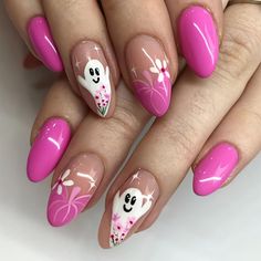 Precio bajo con envío gratis para usuario nuevo. French Halloween Nails, Pink Fall Nails, French Halloween, Glitter Tip Nails, Fancy Nail Art, Pink Fall