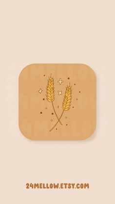 an app icon with two ears of wheat on it