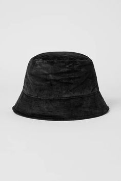 Corduroy Neighborhood Bucket Hat - Black | Alo Yoga Adjustable Corduroy Bucket Hat, Corduroy Bucket Hat, Bucket Hat Black, Winter Fit, Back Women, On Repeat, Alo Yoga, Stocking Stuffers, Favorite Color