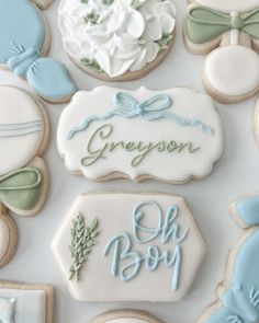 Everything about this checks my favorites list 🤩 the shade of blue, the monogram, the gingham, the ribbon, the hydrangea just yessss!! 🤍 #babyshowercookies #babycookies #babyboycookies #boybabyshowercookie #babyboycookies #babyboy #babyshower #customcookies #cookiesofinstagram #cookies #royalicing #royalicingcookies #dfwcookies #dfwcustomcookies #dfwparties #argyletx #colleyvilletx #southlaketx #flowermoundtx Oh Boy Cookies Decorated, Baby Boy Shower Cookies Decorated, Oh Boy Cookies, My Favorites List, Baby Boy Cookies, Special Cookies, Preppy Baby, Cookies Theme, Bow Baby Shower