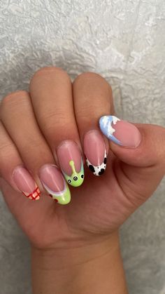 Toy Story Nails, Teen Nails, Cute Simple Nails, Nail Art Disney, Simple Gel Nails, Summery Nails, Cute Gel Nails