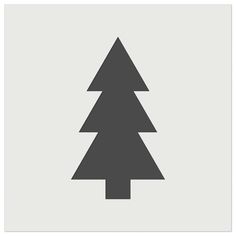 a black and white image of a pine tree on a gray background with the words, christmas trees