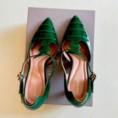 Never Worn Shoes Still In Box. Green Dress Shoes, Green Dresses, Preston, Green Dress, Shoes Women Heels, Dress Shoes, Shoes Heels, Shoe Boots, Mint