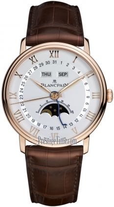 Blancpain Villeret Moonphase & Complete Calendar 40mm 6654-3642-55b Mens Watches Affordable, Black Dating, Skeleton Watches, Mens Luxury, Luxury Watches For Men, Watch Model, Mens Fashion Trends, Swiss Watches, Moon Phases