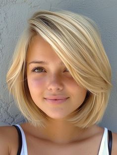 Best Bob Haircuts for Round Faces: Short, Medium, Pixie, Layered, and More Haircuts For Round Faces Short, Haircut For A Round Face, Medium Pixie, Kids Girl Haircuts, Medium Bobs, Kids Bob Haircut, Bob Haircut For Girls, Haircuts For Round Faces