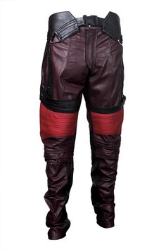 PRICES MAY VARY. Premium Stitching, Faux Leather Pants Multiple Pockets, Halloween Costume Pants Belted Waist, Maroon Faux Leather Pants Complete your galaxy outfit with this pants, Best For Cosplay Please Check Our Size Chart In The Images Section ✔ Make sure you check our size chart at the end of the images section and place your order according to it. 

  Mens Superhero Costume Biker Maroon Leather Jacket  
 These star superhero motorcycle jackets are available in real and faux leather materi Maroon Leather Pants, Superhero Costumes For Men, Guardians Of Galaxy, Costume Pants, Fashion Costume Halloween, Galaxy Outfit, Maroon Leather Jacket, Maroon Pants, Everyday Jacket