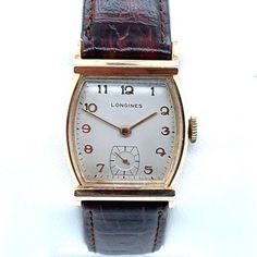 Vintage, 70's Longines with classic rounded tank case and mechanical movement. Watch case is 14k yellow gold. Reach out with any questions! Longines Watch Men, Mens Wrist Watches, Longines Watch, Pocket Watches, Mechanical Movement, Wristwatch Men, Watch Case, Wrist Watches, Jewellery And Watches