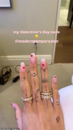 Private Plane, Nails 2020, Heart Nails, Fire Nails, Funky Nails, Pretty Acrylic Nails, Dope Nails, Valentine's Day Nails