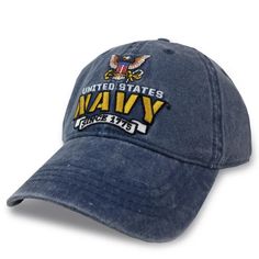 Prove your allegiance with this great Navy Fury Hat! 100% CottonOne size fits mostAdjustable strap in backEmbroidered "United States Navy Since 1775" with eagle design on front Cheap Navy Hats For Men, Cheap Navy Six-panel Hats, Cheap Navy Cotton Hat, Military Pride, Navy Hat, Navy Hats, Eagle Design, Military Hat, United States Navy