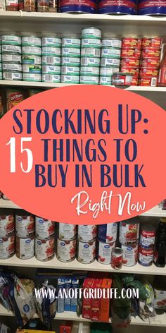 Things To Buy In Bulk, Preppers List, Emergency Preparedness Plan, Survival Prepping Diy, Emergency Preparedness Food Storage, Survival Food Storage, Pantry List, Prepper Food