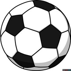 a black and white soccer ball is shown in this file format, it appears to be an illustration