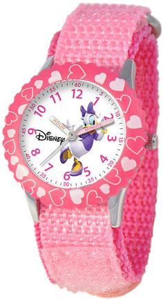 Help your kids stay on time with this fun Time Teacher watch from Disney. Disney Watch, Kid's Daisy Duck Time Teacher Pink Strap. Cute Disney Accessories| disney accessories jewellery|disney accessories minnie mouse #disney #disneyworld #minniemouse #disneyland #disneywatch Disney Tank Tops, Friends Time, Pooh And Friends, Winnie The Pooh Friends, Daisy Duck, Pink Plastic