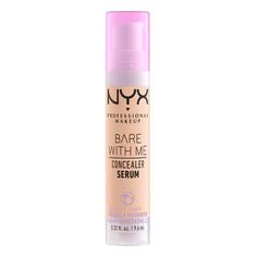 NYX Professional Makeup Bare With Me Concealer Serum Vanilla | Superdrug Nyx Bare With Me Concealer, Nyx Bare With Me, Bare With Me Concealer Serum, Nyx Concealer, Tremella Mushroom, Lip Scrubs, Best Concealer, Dry Skin Patches, Dark Under Eye