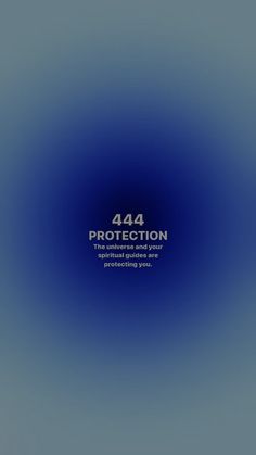 an abstract blue background with the text 444 protection