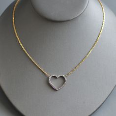 "A beautiful antique Victorian period (1837-1901) rose cut diamond heart valentine conversion necklace in sterling silver & 18k gold. This wonderful and rare antique heart necklace began life as a brooch that I had my bench jeweler expertly convert into a wearable necklace for today. In a delightful heart motif featuring super sparkly rose cut diamonds set in sterling cut down collet settings, as was typical for the period, over an 18k gold open backed framework now married with a vintage geomet Bench Jeweler, Biker Chain, Victorian Period, Heart Motif, Franklin Tn, Rose Cut Diamond, Rare Antique, Diamond Heart, Cleaning Jewelry