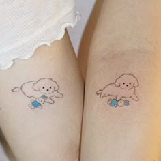 Kawaii Dog Tattoo, Maltese Tattoo Minimalist, Dog Doodle Tattoo, Fairy Dog Tattoo, Dog Tattoo Ideas Minimalist, Maltese Tattoo, Poodle Tattoo, Pixie Tattoo, Puppy Tattoo