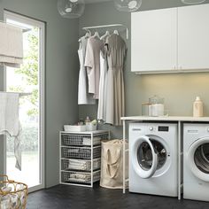 the laundry room is clean and ready for us to use