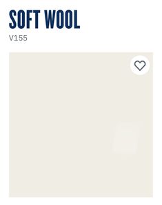 the soft wool v135 is shown in white and has a heart on it