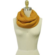 This infinity scarf will keep you warm during the chilly season! The scarf is made with wool that is knitted in a thick pattern for extra warmth . Wear this scarf double looped or long; it is the perfect winter accessory! Available in various colors. Dimensions: 46" circumference x 12.5"W. Material: Acrylic. Â Â Fashion Apron, Earring Jewelry Box, Ribbed Scarf, Lace Tape, Baby Hair Accessories, Spa Gifts Set, Knit Infinity Scarf, Womens Cashmere, Acrylic Fabric