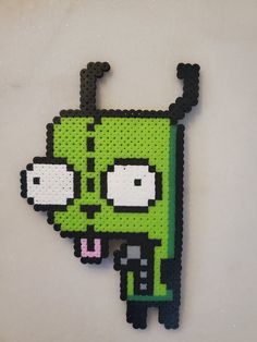 a piece of art made to look like a cartoon character from the video game invade