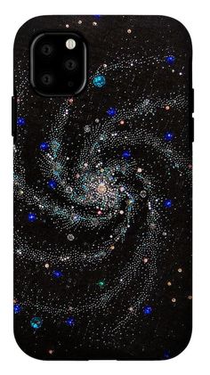 a phone case with an image of stars in the sky