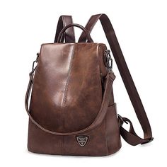 Free U.S. shipping. Style: Vintage , color:Brown, suite for season：Autumn, Winter ，School, Travel, Work, Material Genuine Leather, Brown Genuine Leather Top Handle Waterproof Vintage Backpacks Trendy Brown Leather Backpack With Zipper Closure, Trendy Brown Faux Leather Backpack, Brown Faux Leather Backpack With Zipper Closure, Versatile Brown Leather Backpack With Zipper, Casual Brown Leather Backpack With Zipper, Trendy Brown Soft Leather Backpack, Casual Brown Faux Leather Backpack, Trendy Brown Backpack For Outdoor, Trendy Brown Outdoor Backpack