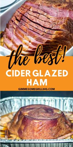 the best cider glazed ham ever