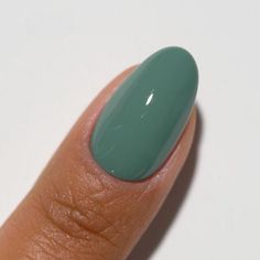 A sage green. The duo includes: 1 Soak-Off Gel Size: 0.5 fl oz 1 Nail Lacquer Size: 0.5 fl oz Color Accuracy: The duo comes with 1 lacquer and 1 gel in matching colors. We do not guarantee matching exact colors due to differences in formulation, ingredients, and batch. Benefits: Lasts up to 21 days LED and UV cured Made in USA Wide range of colors Fused with vitamins that make nails stronger, healthier and stunning for weeks HOW TO: Gel Polish Application - Prep your nails - Remove old nail poli Teal Turquoise Nails, Green French Manicure Nails, Light Green Dip Nails, Light Sage Nails, Muted Green Nails, Grey Green Nails, Sage Green Manicure, Greenish Blue Nails, Jade Color Nails