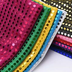 6mm Sequined Dots Fabric, Stretch Jersey Mesh Knit Neotrims Fabric - Great Economical With: 100CMS WIDE. - SOLD by yard - 12 Colours Our New Addition to our Jersey fabrics collection is this in demand and much requested Sequin Disco Dots Fabric on Sheer Knit Mesh fabric. The fabric is stretch in one direction (width direction). It's a Costume/ Dance/ Decorative Glitz Economical fabric; It's a decorative fabric for its appearance for Razz-ma-Tazz. But OURS IS A BETTER QUALITY fabric, not a cheap Material Gown, Apparel Photography, Baby Photography Backdrop, Fabric For Sewing, Tulle Material, Sheer Knit, Knit Mesh, Bubble Skirt, Wedding Background