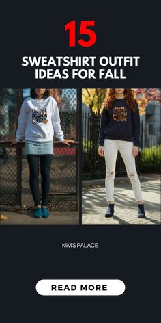 Need some fall fits. These 15 sweatshirt looks are just one of our many recommendations of fall outfits women will love. Save this for later and follow us for more fall outfit ideas.