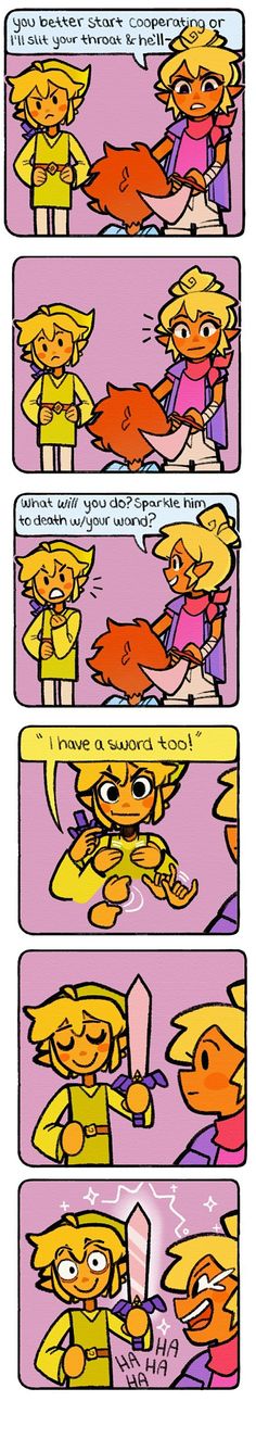 #Zelda #TheLegendOfZelda #Tetra #Link #WindWaker #Comic #ToonLink Zelda X Link Comics, Loz Wind Waker, Wind Waker Fanart, Trans Link, Wind Waker Link, Linked Universe, Zelda Fanart, Botw Zelda, Legend Of Zelda Memes