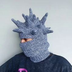 Knit distressed balaclava spike ski mask handmade balaclava Gimp Mask, Distressed Balaclava, Mask Pattern, Costume Masks, Masked Man, Costume Mask, Ski Mask, Costume Accessories, Skiing