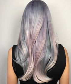 Mother of Pearl by Guy Tang Hair Rainbow, Holographic Hair, Opal Hair, Hair Colorful, Cotton Candy Hair, Candy Hair, Guy Tang, Hair Color Pastel, Lavender Hair