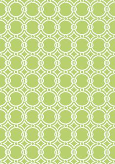 a green and white background with circles in the shape of an interlocked chain